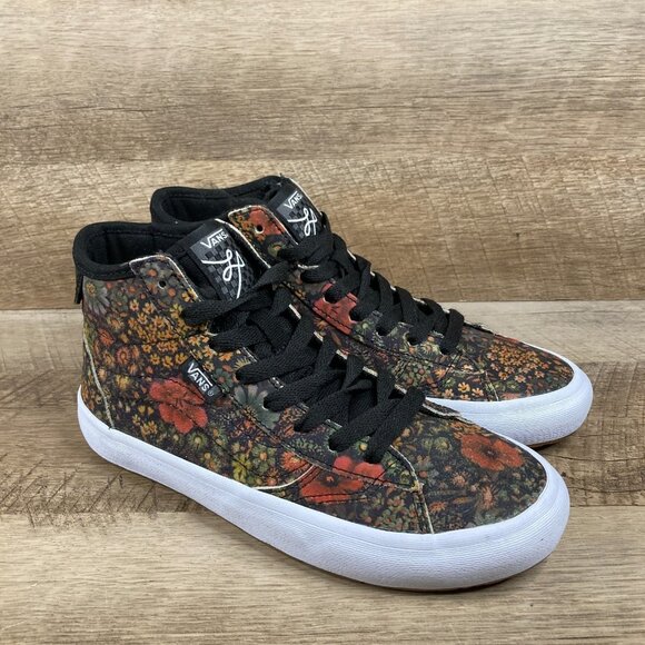 VANS The Lizzie Armonto Floral Black/Multi VR3 Cush Mid Skater Womens 5.5 NEW - Picture 1 of 10